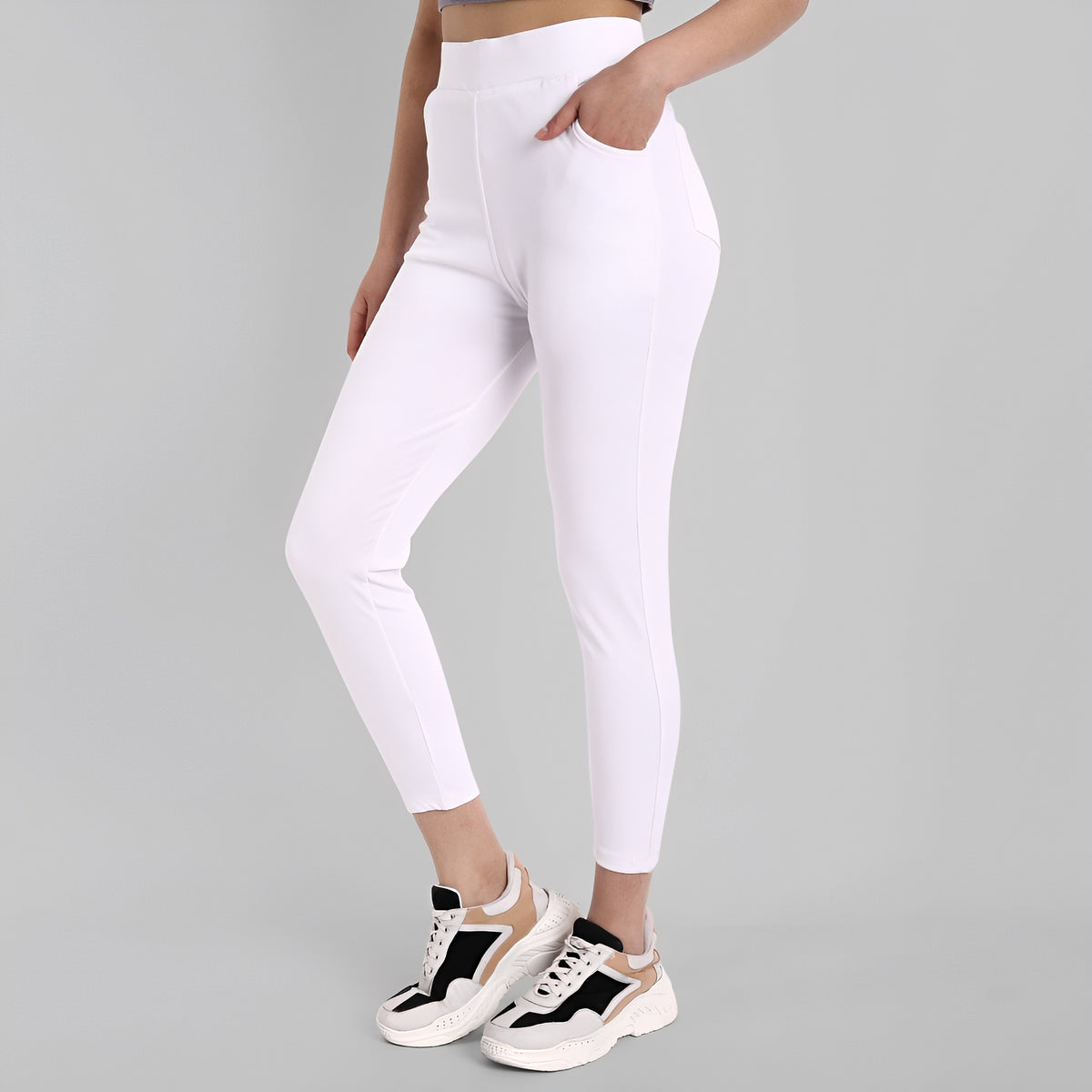 Buy White stylish women jeggings, Your New Go-To for Comfort and Style  Online Sale India