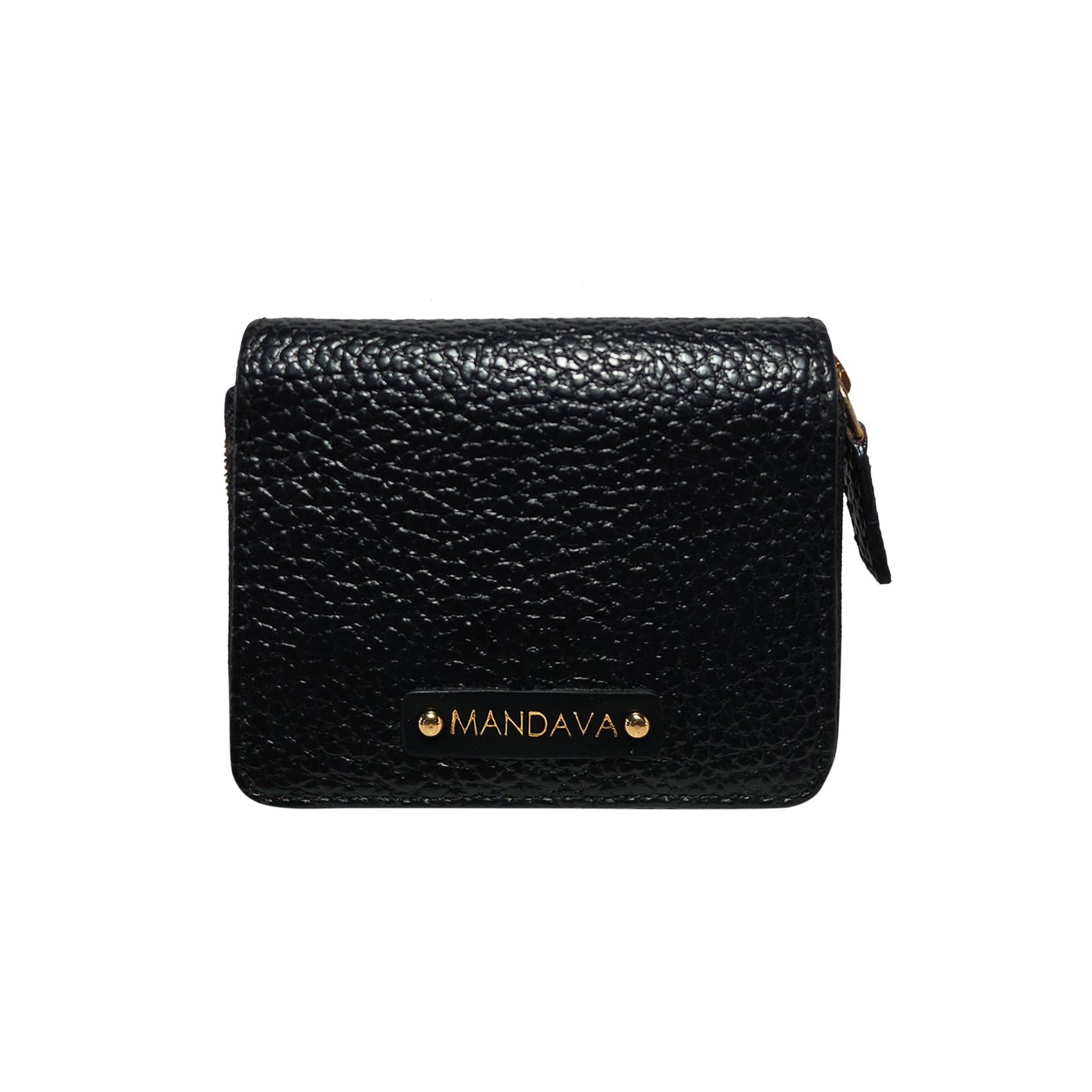 MANDAVA Ladies PU Leather Hand Clutch Wallet | Women's Zipper Purse Bag  with Detachable Wristlet Strap (