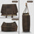 MANDAVA Women's Top Grain Genuine Leather Tote Shoulder Bag for Work Shopping Hunter Leather Big Shopper Bag (Dark Brown)