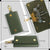 MANDAVA Genuine Leather Unisex Key Pouch Key Case With Belt Hook And 6 Key Hooks (Olive)