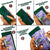 Mandava Genuine Safiano Leather Money Clip Wallet Cum Credit Card Holder (Green)