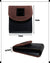 CANVAS & AWL Canvas & Genuine Leather Unisex Card Holder Pocket Sized Slim Minimalist Wallet Business Card Case (Dark Brown & Black)