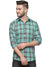 YHA Check Shirt For Men SeaGreen Shirts Just Trends L SeaGreen 