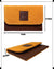 CANVAS & AWL Canvas & Genuine Leather Card Holder Pocket Sized Slim Minimalist Wallet Business Card Case (Yellow & Brown)