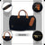 CANVAS & AWL Canvas with Genuine Leather Trim Unisex Travel Duffle Bag, Shoulder Weekender Overnight Bag (Black)