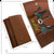 CANVAS & AWL Genuine Leather Key Pouch Key Case Cum Card Holder With 6 Key Hooks (Tan)