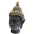 Lord Buddha' Face Statue Showpiece Special for Decoration, Pooja, Health, Protection, Prosperity and Success, Best for Gifting Purpose, (Color- Black & Golden 13 CM)