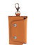 MANDAVA Vegan Leather Unisex Key Pouch Key Case With Belt Hook Cum Card Holder (Tan)
