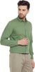 Plain green formal shirt