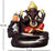 Ganesha Smoke Fountain Backflow Waterfall Cone Incense Holder Showpiece Statue with 10 Back Flow Incense Cones (MULTICOLOR)(Poly Resin)