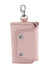 MANDAVA Vegan Leather Unisex Key Pouch Key Case With Belt Hook Cum Card Holder (Pink)